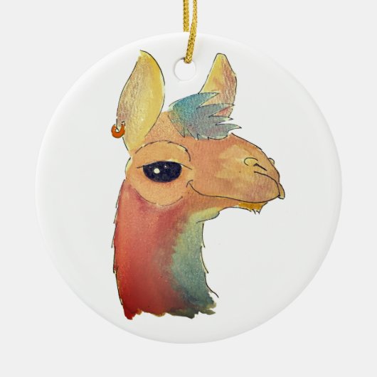 Fleece Navidad! Keramisch Ornament (Voorkant)