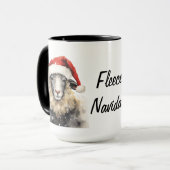 Fleece Navidad Kerst mok (Voorkant links)