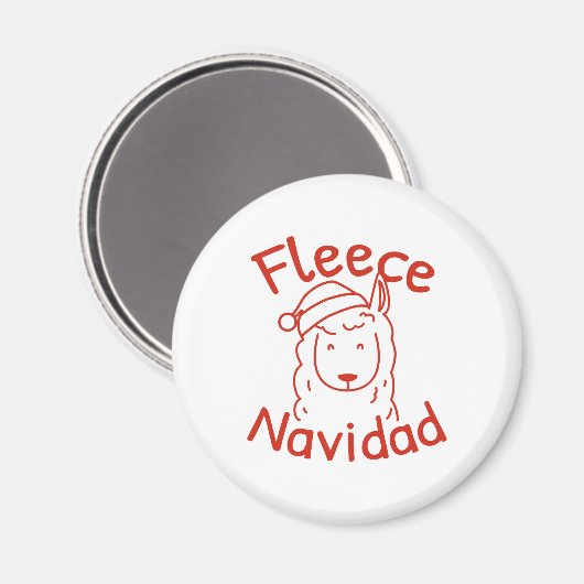 Fleece Navidad Magneet (Voorkant / Achterkant)