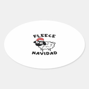 Fleece Navidad Ovale Sticker