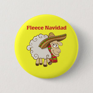 Fleece Navidad Ronde Button 5,7 Cm