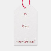 Fleece Navidad Sheep Lamb Santa Cadeaulabel (Achterkant)