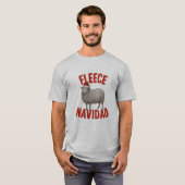 Fleece Navidad Sheep Pun Christmas T-Shirt (Voorkant volledig)