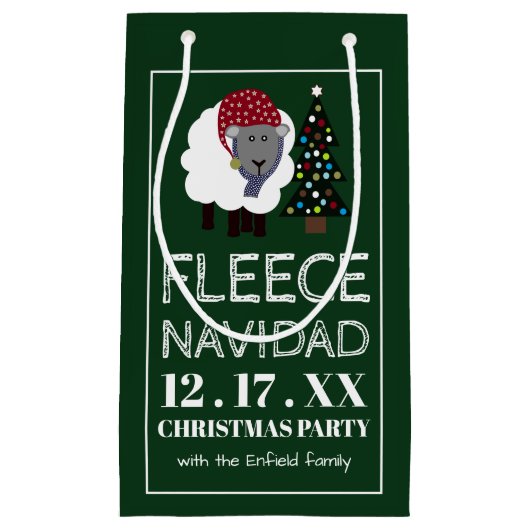 Fleece Navidad, Spaanse Kerstmis Klein Cadeauzakje (Voorkant)