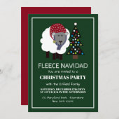 Fleece Navidad, Spaanse kerstuitnodiging Aankondiging (Voorkant / Achterkant)