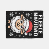 Fleece Navidad Ugly Sweater Kerst Schaap Vakantie (Voorkant (Horizontaal))