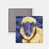 Fleece op aarde - Sterrennacht Magneet (Voorkant / Achterkant)