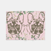 Fleecedecke französische Bulldogge  Fleece Deken (Voorkant (Horizontaal))