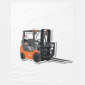 Fleecedecke mit Gabelstapler- Design Fleece Deken (Voorkant)