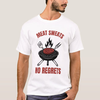 Fleeszweeten Zonder Spijt Funny BBQ Grillcadeau T-shirt