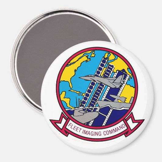 Fleet Imaging Command Atlantische ronde magneet (Voorkant / Achterkant)