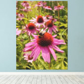 Fleissige Hummel Canvas Afdruk (Insitu (Houten vloer))