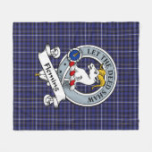 Fleming Clan Badge Tartan Plaid Fleece Deken (Voorkant (Horizontaal))