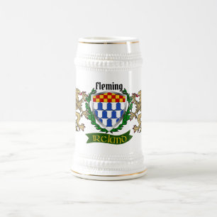 Fleming Irish Shield Beer Stein Bierpul