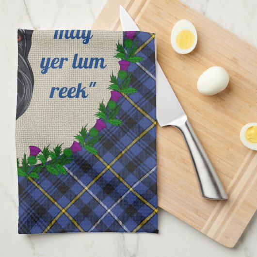 Fleming Scottie Hond Keuken Handdoek (Quarter Fold)