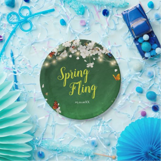 Flentevende feestdag papieren bordje (Feest)