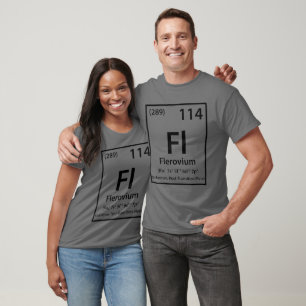 Flerovium Element (zwart) T-shirt