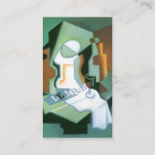Fles and Fruit Dish (1919) Cubism door Juan Gris Visitekaartje (Achterkant)