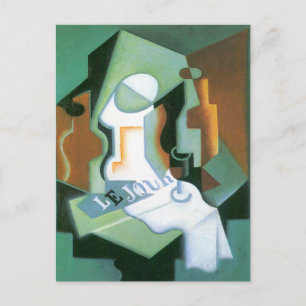 Fles and Fruit Dish door Juan Gris, Cubisme Briefkaart