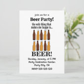 Fles bier Grappig bier Kaart (Staand voorkant)