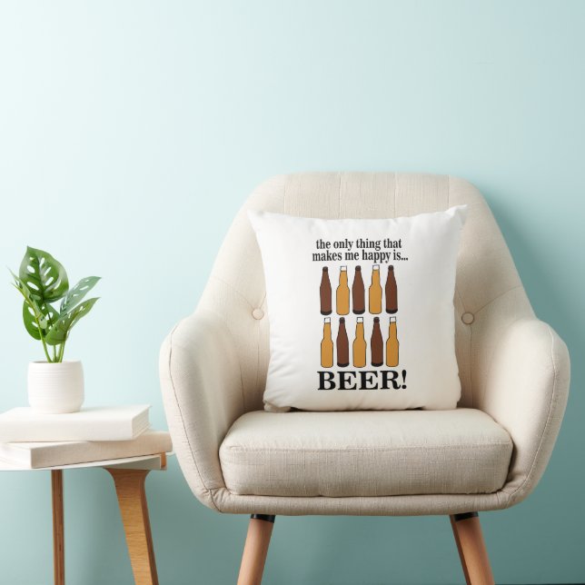 Fles bier Grappig bier Kussen (Stoel)