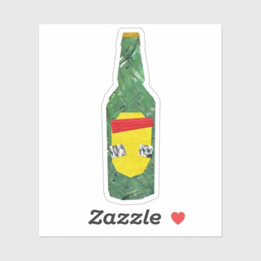 Fles bier sticker (Vel)