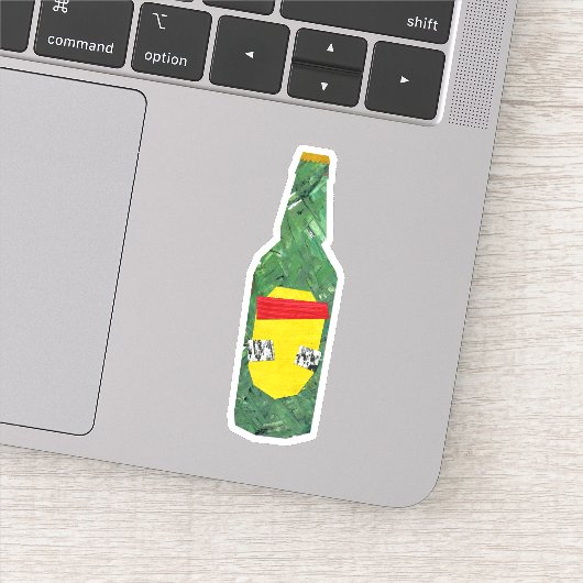 Fles bier sticker (Detail)