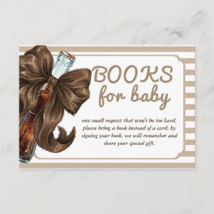 Fles Boog Baby Shower Boek Verzoek Informatiekaartje