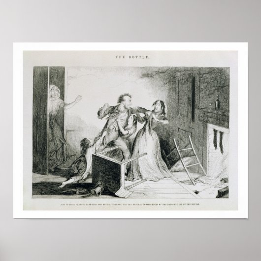 Fles, Bord VI, Fearful quarrels en bruut Poster (Voorkant)