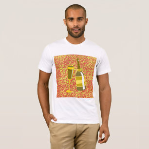 Fles Champagne Mannen T-Shirt