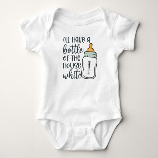 Fles Huiswijn Wit Romper (Voorkant)