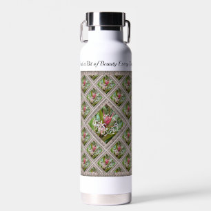 Fles met geïsoleerd water met spin Lillies
