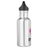 Fles met GreatCall-water (Links)