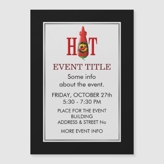 Fles met hete saus (Voorkant)