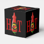 Fles met hete saus bedankdoosjes (Achterkant)