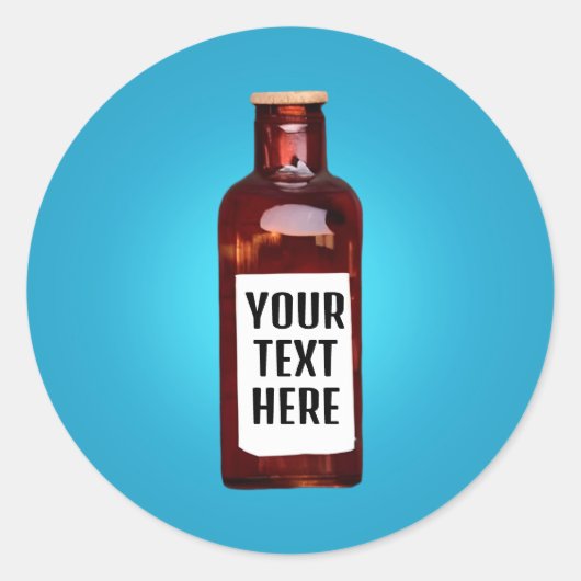 Fles met label (Voorkant)