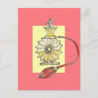 Fles met parfum uit 1920 briefkaart