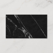 Fles nagellak gieten | Zwarte marmer Visitekaartje (Achterkant)
