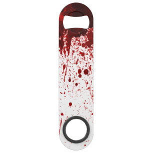 Fles Open Blood Splatter Vampire Gothic Horror Speed Flessenopener
