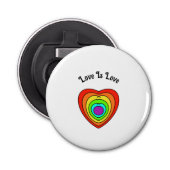 Fles Open ers Love is Love Button Flesopener (Voorkant)