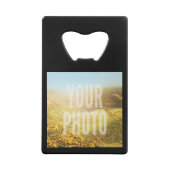 Fles openen voor Sjabloon Kredietkaart Flessenopener (Achterkant)