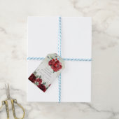 Fles pioenrozen bruiloft gunst cadeau lange Labels Cadeaulabel (Met Touw)