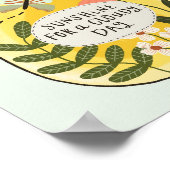 Fles Sunshine for Cloudy Days Poster (Hoek)