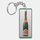 FLES VAN CHAMPAGNE SLEUTELHANGER (Voorkant Links)