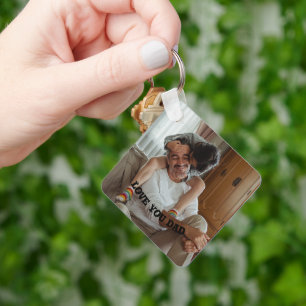 Fles van de Liefde van je vader < gepersonaliseerd Sleutelhanger