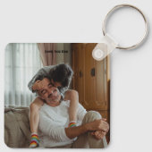 Fles van de Liefde van je vader < gepersonaliseerd Sleutelhanger (Achterkant)