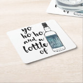 Fles van Rum Onderzetters (Schuin)