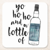 Fles van Rum Onderzetters (Voorkant)