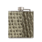 Fles van textielvezels met textuur heupfles (Achterkant)