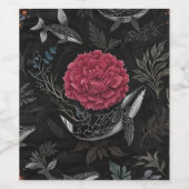 fles van walviswijn wijn etiket (Enkel label)